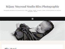 Tablet Screenshot of blissphotographie.com